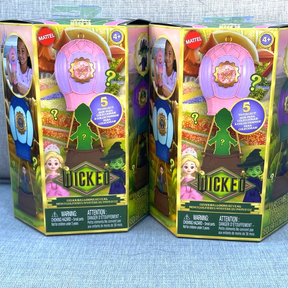 Wicked Ozian Balloons Reveal Elphaba Glinda Morrible Wizard Fiyero Lot Of 2